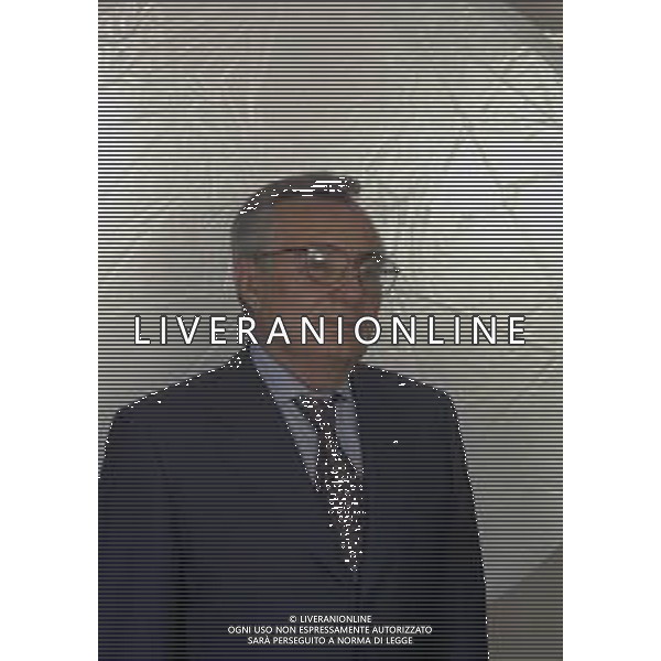 RETROSPETTIVA CANDIDO CANNAVO\' GIORNALISTA SCRITTORE E DIRETTORE DELLA GAZZETTA DELLO SPORT NELLA FOTO CANDIDO CANNAVO\' NELL\'ANNO 1996  AG ALDO LIVERANI SAS 