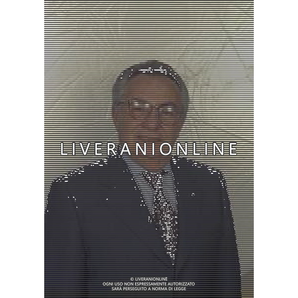 RETROSPETTIVA CANDIDO CANNAVO\' GIORNALISTA SCRITTORE E DIRETTORE DELLA GAZZETTA DELLO SPORT NELLA FOTO CANDIDO CANNAVO\' NELL\'ANNO 1996  AG ALDO LIVERANI SAS 