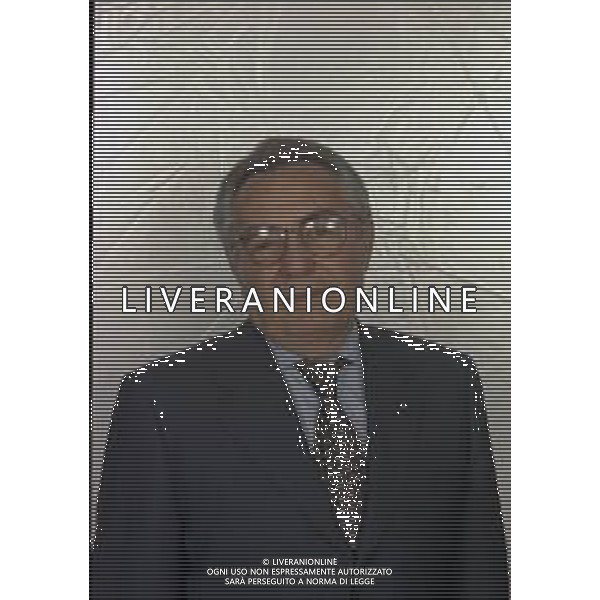 RETROSPETTIVA CANDIDO CANNAVO\' GIORNALISTA SCRITTORE E DIRETTORE DELLA GAZZETTA DELLO SPORT NELLA FOTO CANDIDO CANNAVO\' NELL\'ANNO 1996  AG ALDO LIVERANI SAS 