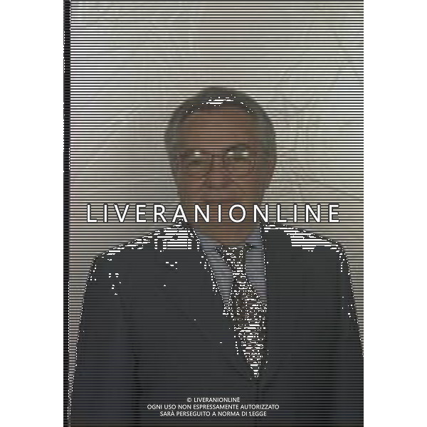 RETROSPETTIVA CANDIDO CANNAVO\' GIORNALISTA SCRITTORE E DIRETTORE DELLA GAZZETTA DELLO SPORT NELLA FOTO CANDIDO CANNAVO\' NELL\'ANNO 1996  AG ALDO LIVERANI SAS 
