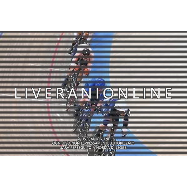 11-02-2023 European Championships Elite Track; Giornata 04; 2023, Olanda; 2023, Cofidis; Van Ship, Jan Willem; Thomas, Benjamin; Consonni, Simone; Grenchen; ©SIROTTI / AGENZIA ALDO LIVERANI SAS