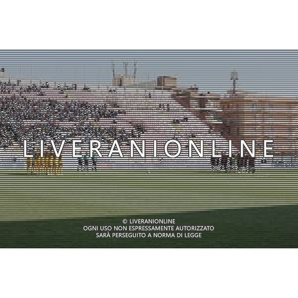 11.02.2023 REGGIO CALABRIA STADIO ORESTE GRANILLO. CAMPIONATO NAZIONALE SERIE B REGGINA VS PISA IN FOTO MINUTO DI RACCOGLIEMENTO PER LE VITTIME DEL TERREMOTO IN TURCHIA E SIRIA ©Pasquale Garreffa / AGENZIA ALDO LIVERANI SAS