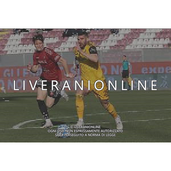 11.02.2023 REGGIO CALABRIA STADIO ORESTE GRANILLO. CAMPIONATO NAZIONALE SERIE B REGGINA VS PISA IN FOTO GARGIULO PISA E FABBIAN REGGINA ©Pasquale Garreffa / AGENZIA ALDO LIVERANI SAS