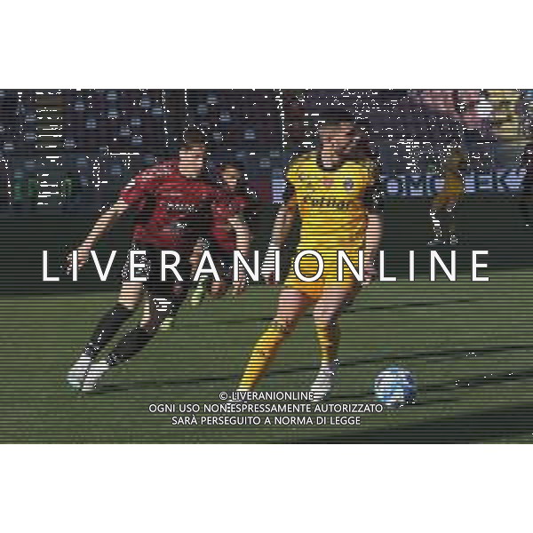11.02.2023 REGGIO CALABRIA STADIO ORESTE GRANILLO. CAMPIONATO NAZIONALE SERIE B REGGINA VS PISA IN FOTO GARGIULO PISA E FABBIAN REGGINA ©Pasquale Garreffa / AGENZIA ALDO LIVERANI SAS