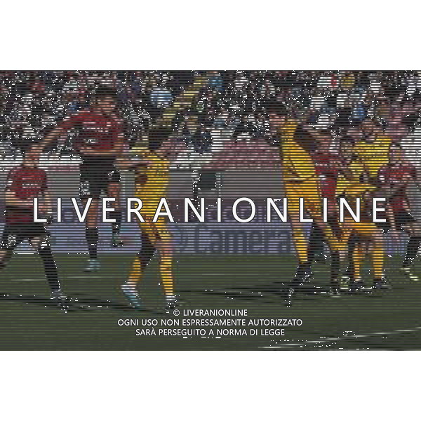 11.02.2023 REGGIO CALABRIA STADIO ORESTE GRANILLO. CAMPIONATO NAZIONALE SERIE B REGGINA VS PISA IN FOTO STRELEC REGGINA COLPISCE DI TESTA ©Pasquale Garreffa / AGENZIA ALDO LIVERANI SAS