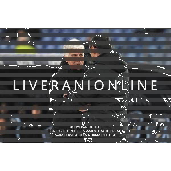 Lazio vs Atalanta Campionato Serie A TIM - 22 Giornata - Stadio Olimpico - Roma 11-02-2023 nella foto Gian Piero Gasperini e Sarri Maurizio ©Federico Gaetano/ AGENZIA ALDO LIVERANI SAS