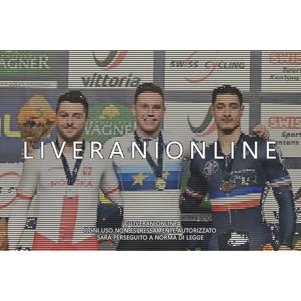 11-02-2023 European Championships Elite Track; Giornata 04; 2023, Olanda; 2023, Polonia; 2023, France; Lavreysen, Harrie; Rudyk, Mateusz; Helal, Rayan; Grenchen; ©SIROTTI / AGENZIA ALDO LIVERANI SAS