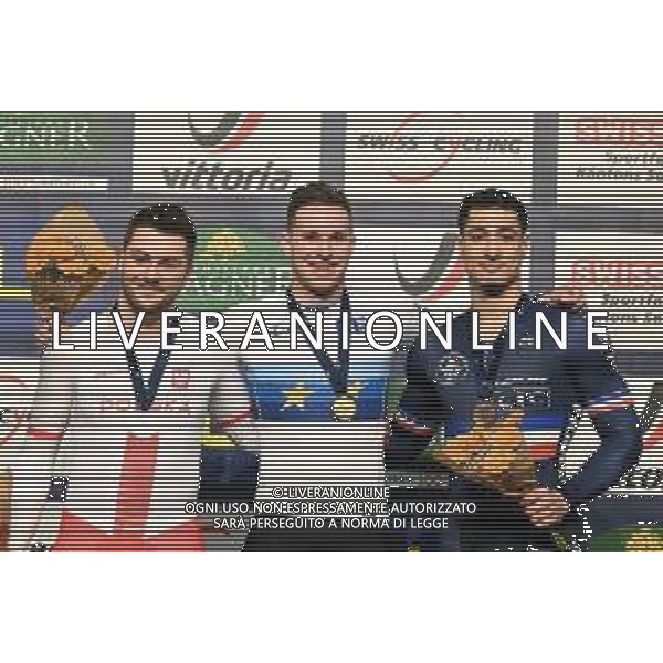 11-02-2023 European Championships Elite Track; Giornata 04; 2023, Olanda; 2023, Polonia; 2023, France; Lavreysen, Harrie; Rudyk, Mateusz; Helal, Rayan; Grenchen; ©SIROTTI / AGENZIA ALDO LIVERANI SAS