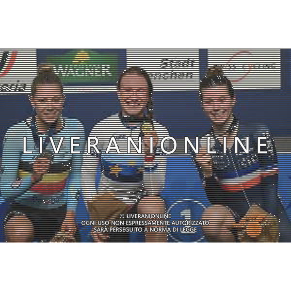 11-02-2023 European Championships Elite Women Track; Giornata 04; 2023, Norvegia; 2023, Blegium; 2023, France; Stenberg, Anita Yvonne; Bossuyt, Shari; Le Net, Marie; Grenchen; ©SIROTTI / AGENZIA ALDO LIVERANI SAS