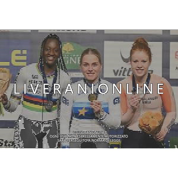 11-02-2023 European Championships Elite Women Track; Giornata 04; 2023, Germany; Hinze, Emma; Kouame, Taky Marie Divine; Van Der Wouw, Hetty; Grenchen; ©SIROTTI / AGENZIA ALDO LIVERANI SAS