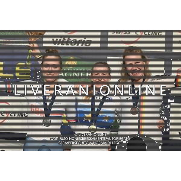 11-02-2023 European Championships Elite Women Track; Giornata 04; 2023, Germany; 2023, Great Britain; Brausse, Franziska; Knight, Josie; Kroger, Mieke; Grenchen; ©SIROTTI / AGENZIA ALDO LIVERANI SAS
