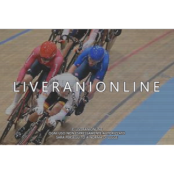 11-02-2023 European Championships Elite Track; Giornata 04; 2023, Spain; 2023, Danimarca; 2023, Cofidis; Mora Vedri, Sebastian; Larsen, Niklas; Consonni, Simone; Grenchen; ©SIROTTI / AGENZIA ALDO LIVERANI SAS