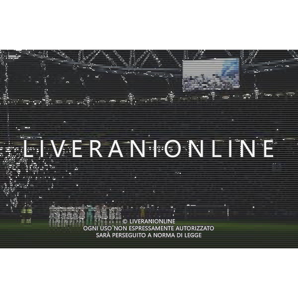 Torino 12.02.2023 Allianz Stadium ©Manuela Viganti/Agenzia Aldo Liverani Juventus vs Fiorentina Campionato Calcio Serie A TIM 2022/2023 22a giornata Nella foto: minuto di silenzio per le vittime del terremoto in turchia e siria ©Viganti / AGENZIA ALDO LIVERANI SAS