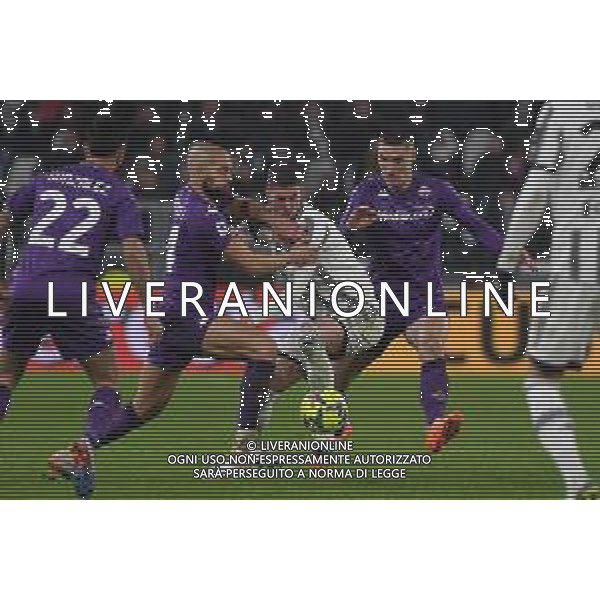 Torino 12.02.2023 Allianz Stadium ©Manuela Viganti/Agenzia Aldo Liverani Juventus vs Fiorentina Campionato Calcio Serie A TIM 2022/2023 22a giornata Nella foto: sofyan amrabat, dusan vlahovic e nikola milenkovic ©Viganti / AGENZIA ALDO LIVERANI SAS