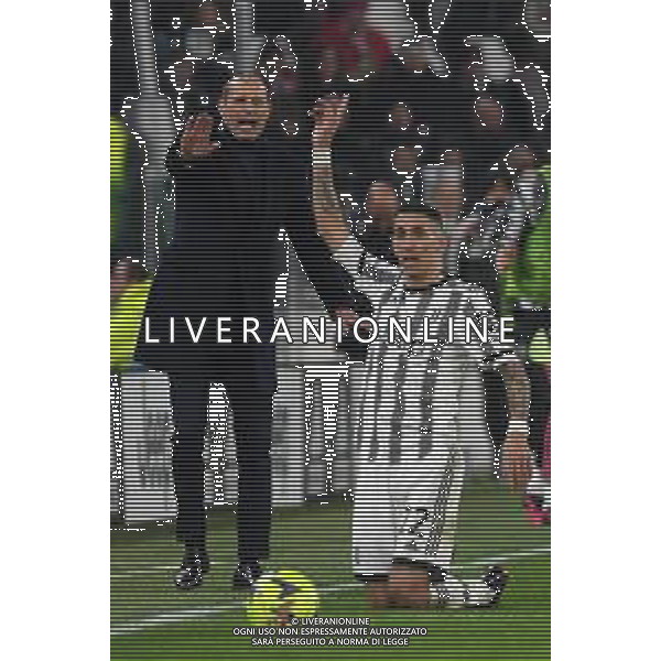Torino 12.02.2023 Allianz Stadium ©Manuela Viganti/Agenzia Aldo Liverani Juventus vs Fiorentina Campionato Calcio Serie A TIM 2022/2023 22a giornata Nella foto: massimiliano allegri e angel di maria ©Viganti / AGENZIA ALDO LIVERANI SAS