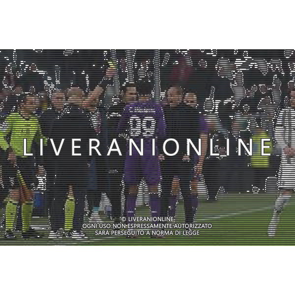 Torino 12.02.2023 Allianz Stadium ©Manuela Viganti/Agenzia Aldo Liverani Juventus vs Fiorentina Campionato Calcio Serie A TIM 2022/2023 22a giornata Nella foto: massimiliano allegri ammonito da micheal fabbri ©VIGANTI / AGENZIA ALDO LIVERANI SAS