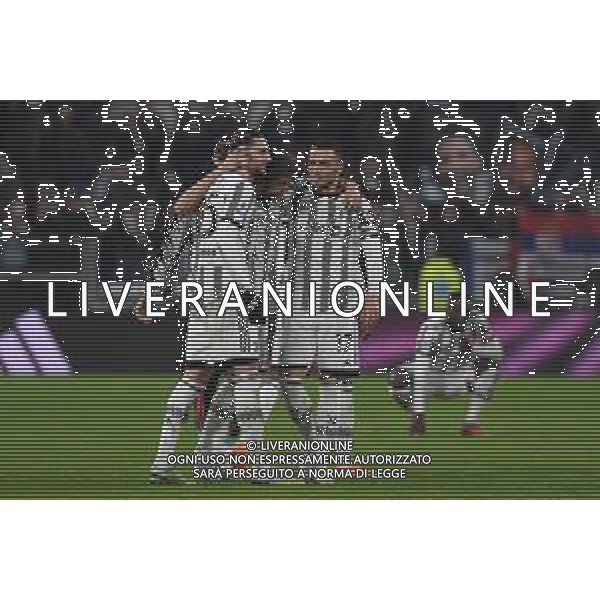 Torino 12.02.2023 Allianz Stadium ©Manuela Viganti/Agenzia Aldo Liverani Juventus vs Fiorentina Campionato Calcio Serie A TIM 2022/2023 22a giornata Nella foto: esultanza juvemntus a fine gara ©VIGANTI / AGENZIA ALDO LIVERANI SAS