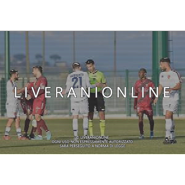 ROMA CITY - ALMA JUVENTUS FANO CAMPIONATO CALCIO SERIE D GIRONE F 12.02.2023 NELLA FOTO MATTEUCCI CON L\'ARBITRO LUCA VITTORIA ©INSABATO MASSIMO / AGENZIA ALDO LIVERANI SAS