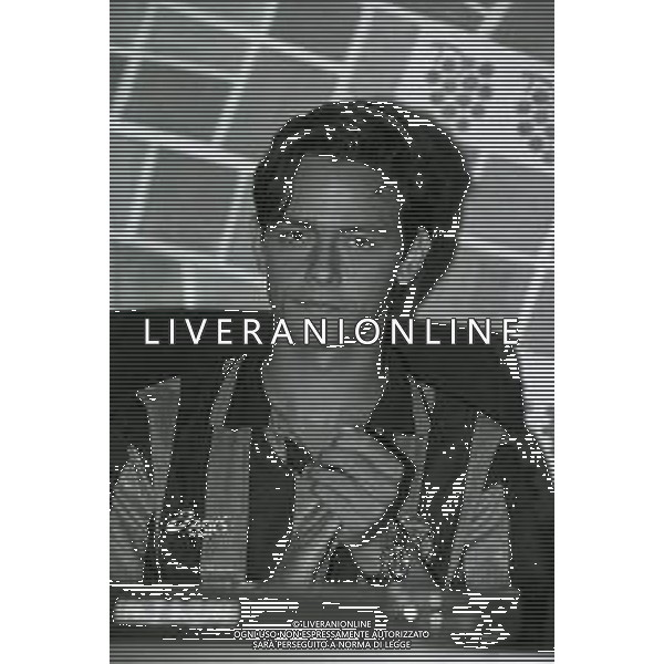 1996 BERGAMO PRESENTAZIONE DEL NUOVO ACQUISTO DELL\'ATALANTA CALCIO FILIPPO INZAGHI NELLA FOTO FILIPPO INZAGHI NELL\'ANNO 1996 DURANTE LA PRESENTAZIONE AG ALDO LIVERANI SAS