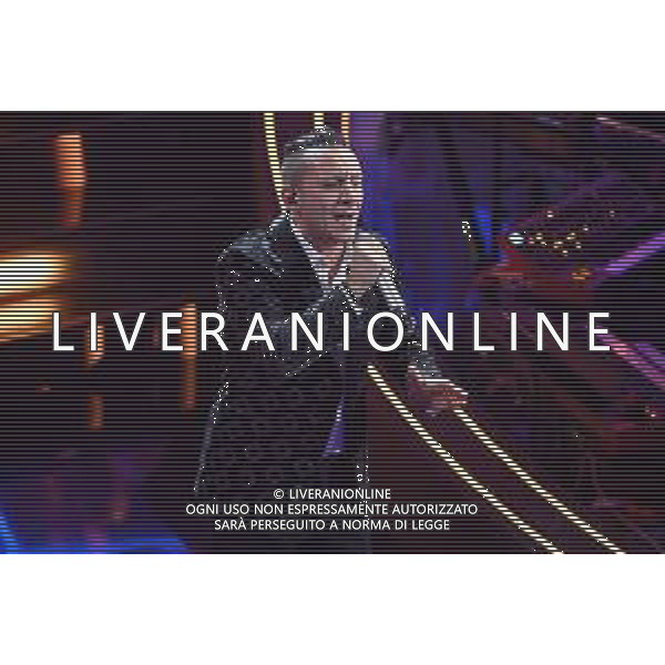 Kekko Silvestre voce dei Moda\' Sanremo 2023 73mo Festival della Canzone Italiana - Quinta Serata Teatro Ariston - Sanremo (IM) 11-02-2023 foto Roberto Garavaglia/ag. Aldo Liverani sas/ AGENZIA ALDO LIVERANI SAS