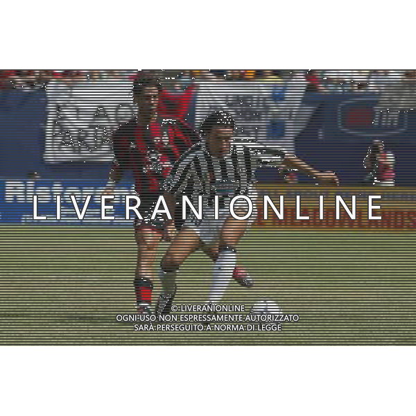 New York (Usa) 03/08/2003 Milan-Juventus Supercoppa Italiana Nella foto Rui Costa Manuel e Zambrotta Gianluca* Ph Bagnai/Agenzia Aldo Liverani