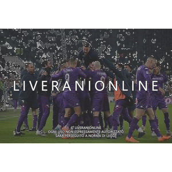 Torino 12.02.2023 Allianz Stadium ©Manuela Viganti/Agenzia Aldo Liverani Juventus vs Fiorentina Campionato Calcio Serie A TIM 2022/2023 22a giornata Nella foto: esultanza della fiorentina dopo il gol di gaetano castrovilli prima dell\'annullamento del gol per fuorigioco ©Viganti / AGENZIA ALDO LIVERANI SAS