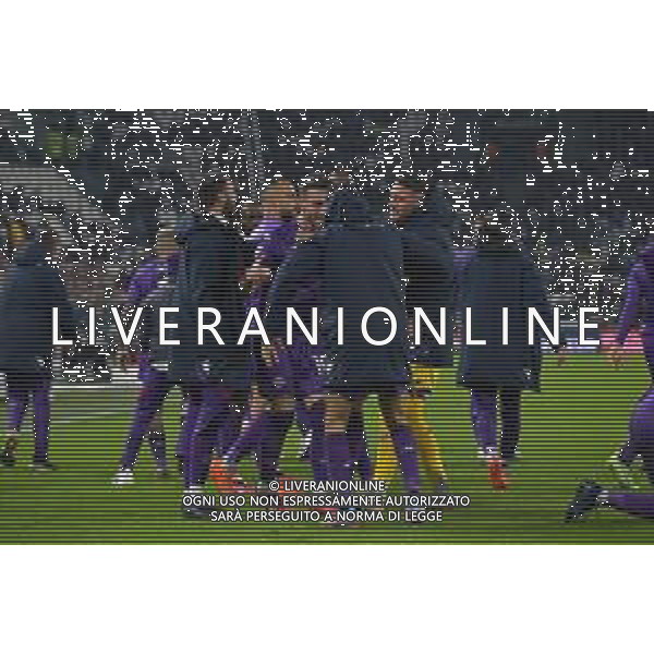 Torino 12.02.2023 Allianz Stadium ©Manuela Viganti/Agenzia Aldo Liverani Juventus vs Fiorentina Campionato Calcio Serie A TIM 2022/2023 22a giornata Nella foto: esultanza della fiorentina dopo il gol di gaetano castrovilli prima dell\'annullamento del gol per fuorigioco ©Viganti / AGENZIA ALDO LIVERANI SAS