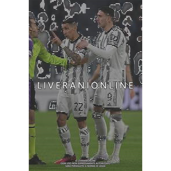 Torino 12.02.2023 Allianz Stadium ©Manuela Viganti/Agenzia Aldo Liverani Juventus vs Fiorentina Campionato Calcio Serie A TIM 2022/2023 22a giornata Nella foto: angel di maria e dusan vlahovic ©Viganti / AGENZIA ALDO LIVERANI SAS