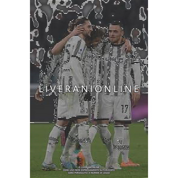 Torino 12.02.2023 Allianz Stadium ©Manuela Viganti/Agenzia Aldo Liverani Juventus vs Fiorentina Campionato Calcio Serie A TIM 2022/2023 22a giornata Nella foto: festa juventus a fine gara ©Viganti / AGENZIA ALDO LIVERANI SAS