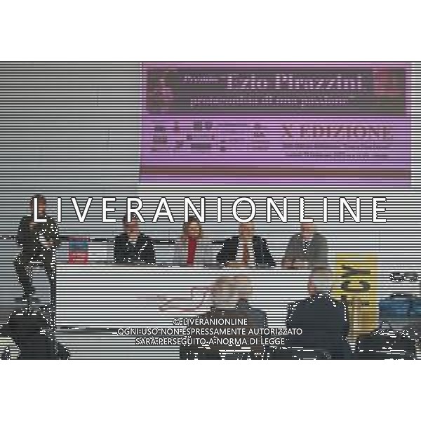 IMOLA 13 02 2023 AUTODROMO DI IMOLA CONFERENZA STAMPA PREMIO EZIO PIRAZZINI NELLA FOTO DA SINISTRA GABRIELLA PIRAZZINI PIETRO BENVENUTI ELENA PENAZZI FABRIZIO CASTELLARI E GIANFRANCO BERNARDI ©SANNA / AGENZIA ALDO LIVERANI SAS