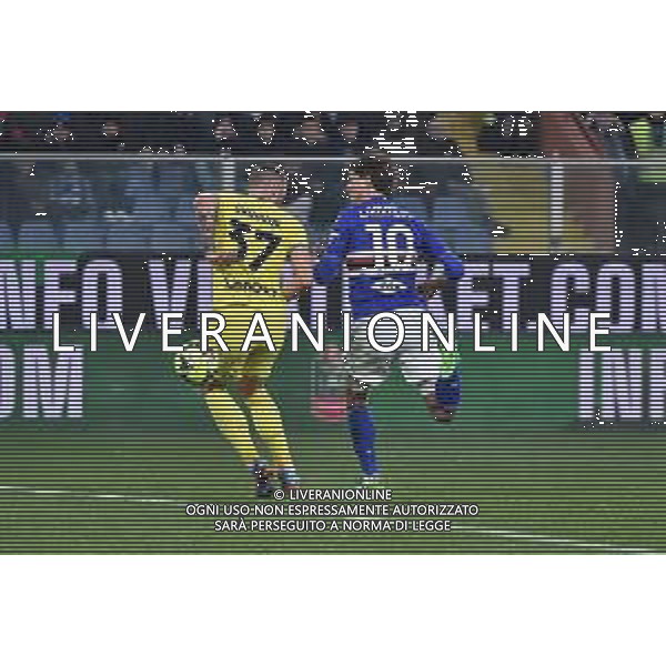 Sam Lammers (Sampdoria) prova il gol di tacco Sampdoria vs Inter Genova 13-02-2023 Stadio Luigi Ferraris - Marassi Campionato Serie A TIM - 22a giornata foto Roberto Garavaglia/ag. Aldo Liverani sas / AGENZIA ALDO LIVERANI SAS