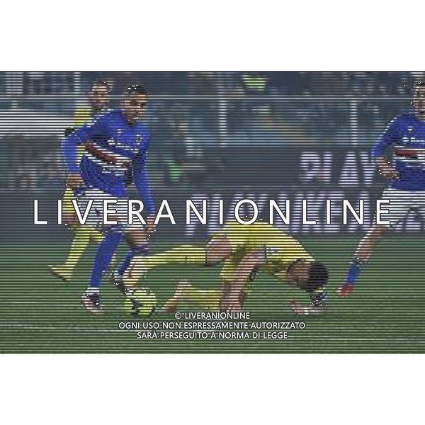 Abdelhamid Sabiri (Sampdoria) e Lautaro Martinez (Inter) Sampdoria vs Inter Genova 13-02-2023 Stadio Luigi Ferraris - Marassi Campionato Serie A TIM - 22a giornata foto Roberto Garavaglia/ag. Aldo Liverani sas / AGENZIA ALDO LIVERANI SAS