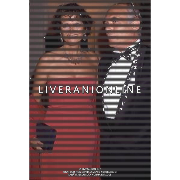 ARCHIVIO GIOVANNI LIVERANI RETROSPETTIVA CLAUDIA CARDINALE ATTRICE Nella foto CON IL MARITO PASQUALE SQUITIERI NELL\'ANNO 1989 AG ALDO LIVERANI SAS