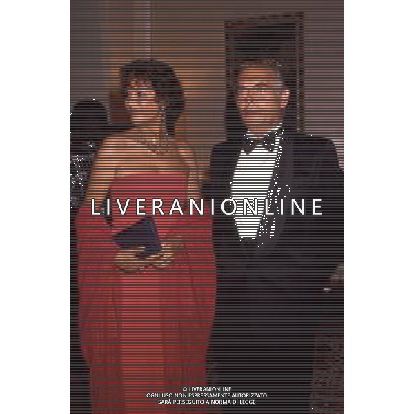 ARCHIVIO GIOVANNI LIVERANI RETROSPETTIVA CLAUDIA CARDINALE ATTRICE Nella foto CON IL MARITO PASQUALE SQUITIERI NELL\'ANNO 1989 AG ALDO LIVERANI SAS