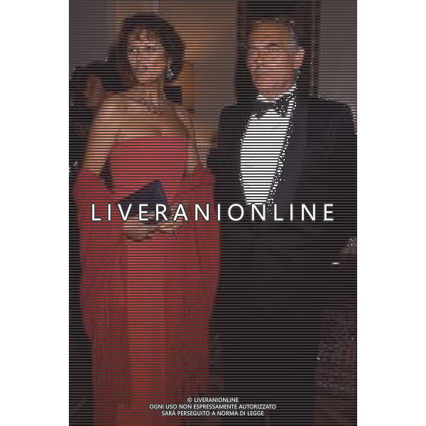 ARCHIVIO GIOVANNI LIVERANI RETROSPETTIVA CLAUDIA CARDINALE ATTRICE Nella foto CON IL MARITO PASQUALE SQUITIERI NELL\'ANNO 1989 AG ALDO LIVERANI SAS