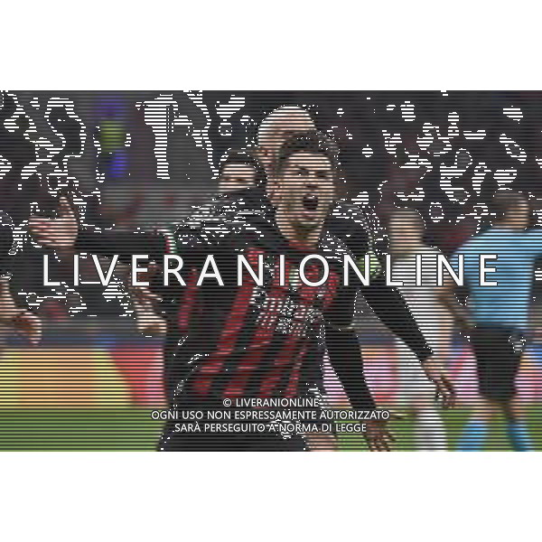 Brahim Diaz (Milan) esulta dopo il gol dell\'1 a 0 Milan vs Tottenham Hotspur Milano 14-02-2023 Stadio Giuseppe Meazza - San Siro UEFA Champions League ottavi di finale - gara di andata foto Roberto Garavaglia/ag. Aldo Liverani sas/ AGENZIA ALDO LIVERANI SAS