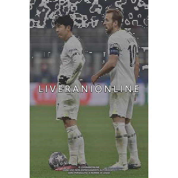Heung-Min Son (Tottenham Hotspur) SX e Harry Kane (Tottenham Hotspur) DX Milan vs Tottenham Hotspur Milano 14-02-2023 Stadio Giuseppe Meazza - San Siro UEFA Champions League ottavi di finale - gara di andata foto Roberto Garavaglia/ag. Aldo Liverani sas/ AGENZIA ALDO LIVERANI SAS