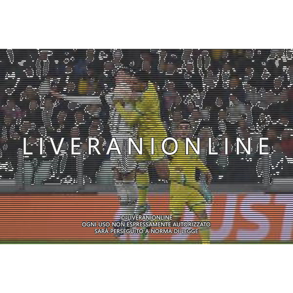 Torino 16.02.2023 Stadio Allianz Stadium ©Manuela Viganti/Agenzia Aldo Liverani Juventus vs Nantes Europa League 2022/2023 Spareggio Andata Nella foto: dusan vlahovic e jean charles castelletto ©Viganti / AGENZIA ALDO LIVERANI SAS