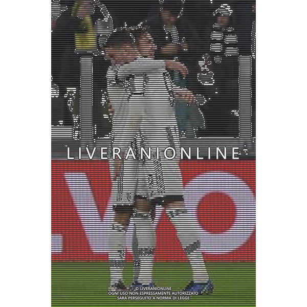 Torino 16.02.2023 Stadio Allianz Stadium ©Manuela Viganti/Agenzia Aldo Liverani Juventus vs Nantes Europa League 2022/2023 Spareggio Andata Nella foto: esultanza dusan vlahovic e federico chiesa dopo il gol ©Viganti / AGENZIA ALDO LIVERANI SAS