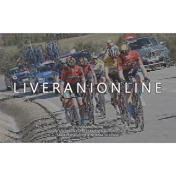 16-02-2023 Vuelta Andalucia; Tappa 02 Diezma - Alcala La Real; 2023, Bahrain - Victorious; Landa Meana, Mikel; Mohoric, Matej; ©SIROTTI / AGENZIA ALDO LIVERANI SAS