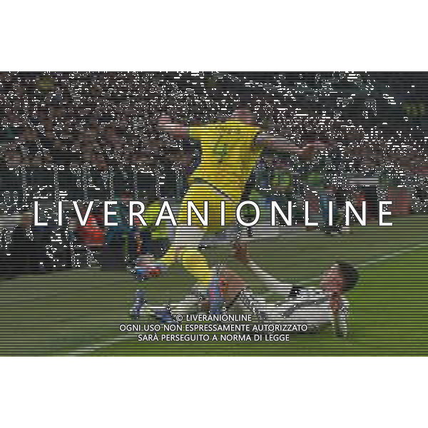 Torino 16.02.2023 Stadio Allianz Stadium ©Manuela Viganti/Agenzia Aldo Liverani Juventus vs Nantes Europa League 2022/2023 Spareggio Andata Nella foto: dusan vlahovic e nicolas pallois ©Viganti / AGENZIA ALDO LIVERANI SAS