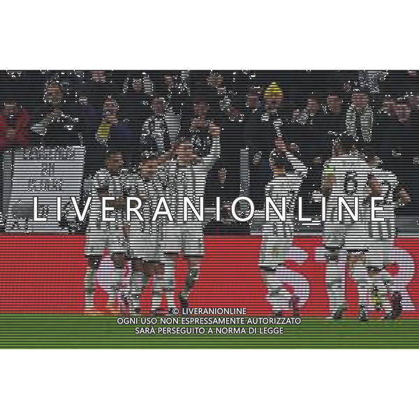 Torino 16.02.2023 Stadio Allianz Stadium ©Manuela Viganti/Agenzia Aldo Liverani Juventus vs Nantes Europa League 2022/2023 Spareggio Andata Nella foto: esultanza gol di vlahovic ©Viganti / AGENZIA ALDO LIVERANI SAS