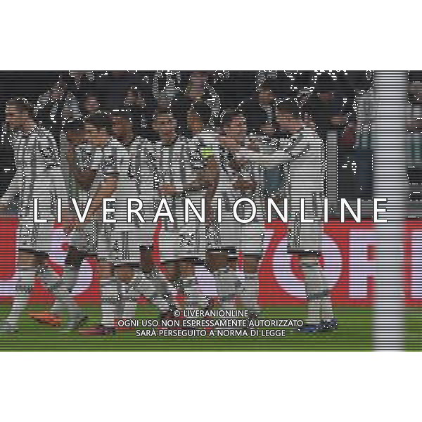 Torino 16.02.2023 Stadio Allianz Stadium ©Manuela Viganti/Agenzia Aldo Liverani Juventus vs Nantes Europa League 2022/2023 Spareggio Andata Nella foto: esultanza juventus dopo il gol di dusan vlahovic ©Viganti / AGENZIA ALDO LIVERANI SAS