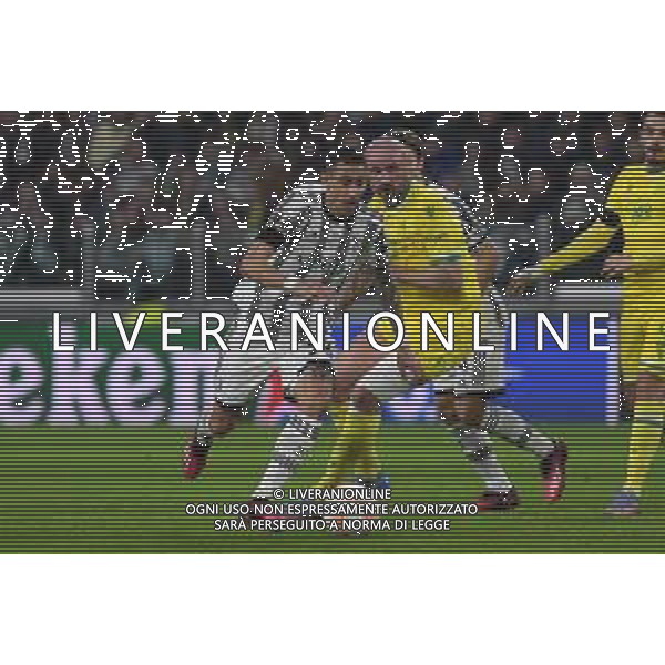 Torino 16.02.2023 Stadio Allianz Stadium ©Manuela Viganti/Agenzia Aldo Liverani Juventus vs Nantes Europa League 2022/2023 Spareggio Andata Nella foto: angel di maria e nicolas pallois ©Viganti / AGENZIA ALDO LIVERANI SAS