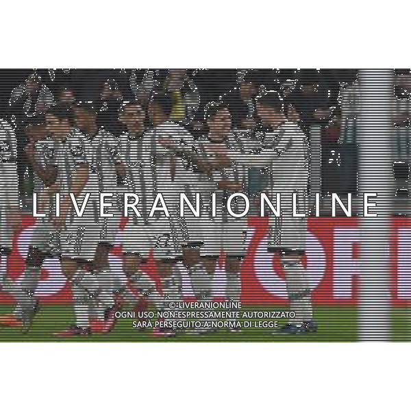 Torino 16.02.2023 Stadio Allianz Stadium ©Manuela Viganti/Agenzia Aldo Liverani Juventus vs Nantes Europa League 2022/2023 Spareggio Andata Nella foto: esultanza juventus dopo il gol di dusan vlahovic ©Viganti / AGENZIA ALDO LIVERANI SAS