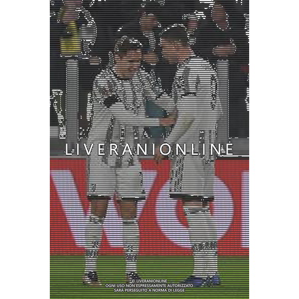 Torino 16.02.2023 Stadio Allianz Stadium ©Manuela Viganti/Agenzia Aldo Liverani Juventus vs Nantes Europa League 2022/2023 Spareggio Andata Nella foto: esultanza dusan vlahovic e federico chiesa dopo il gol ©Viganti / AGENZIA ALDO LIVERANI SAS