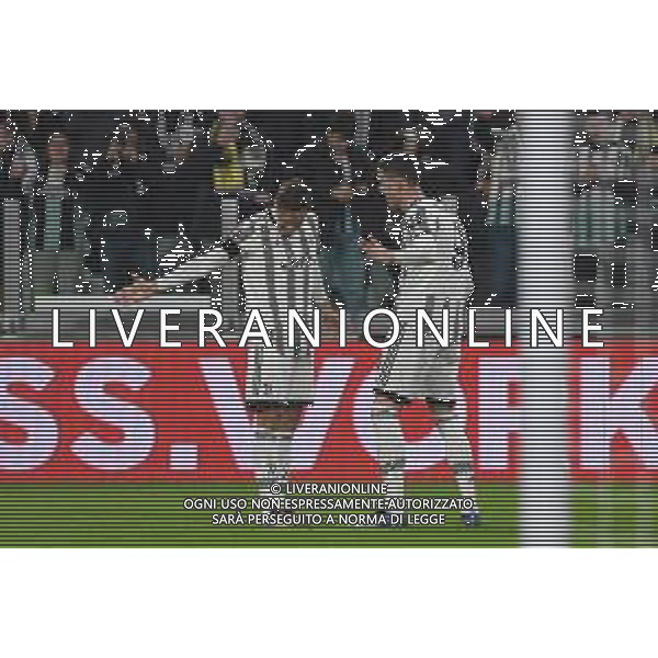 Torino 16.02.2023 Stadio Allianz Stadium ©Manuela Viganti/Agenzia Aldo Liverani Juventus vs Nantes Europa League 2022/2023 Spareggio Andata Nella foto: esultanza dusan vlahovic e federico chiesa dopo il gol ©Viganti / AGENZIA ALDO LIVERANI SAS