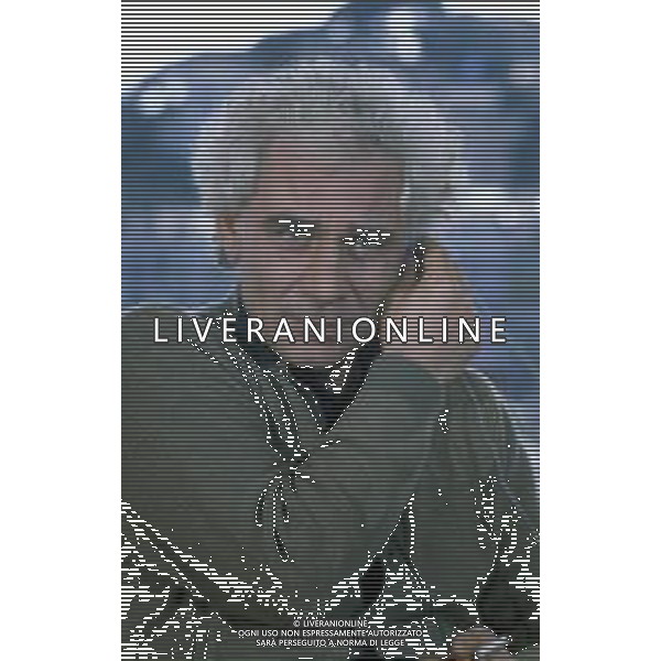RETROSPETTIVA GIAN MARIA VOLONTE\' ATTORE NELLA FOTO GIAN MARIA VOLONTE\' NELL\'ANNO 1983 A CANNES FOTO ENRICO LIVERANI AG ALDO LIVERANI SAS 