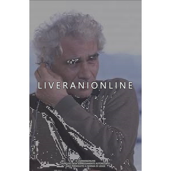RETROSPETTIVA GIAN MARIA VOLONTE\' ATTORE NELLA FOTO GIAN MARIA VOLONTE\' NELL\'ANNO 1983 A CANNES FOTO ENRICO LIVERANI AG ALDO LIVERANI SAS 