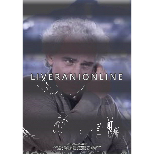 RETROSPETTIVA GIAN MARIA VOLONTE\' ATTORE NELLA FOTO GIAN MARIA VOLONTE\' NELL\'ANNO 1983 A CANNES FOTO ENRICO LIVERANI AG ALDO LIVERANI SAS 